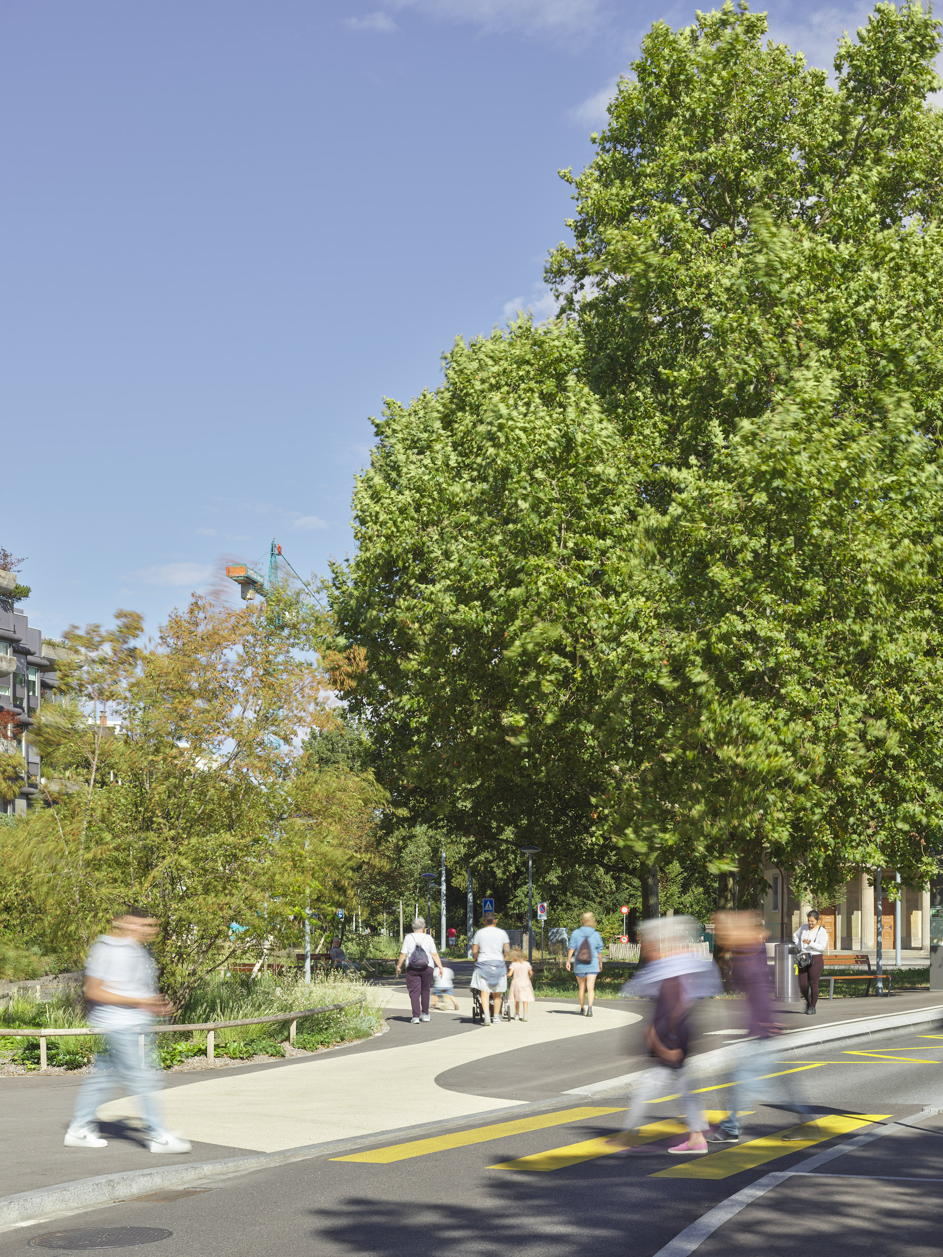 Tiefbauamt Basel · Platzgestaltung Wielandplatz · Aufnahmen 08.2023